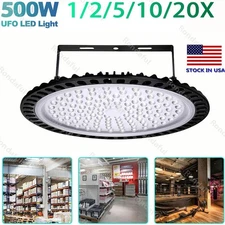 20 Pack 500W 300W 200W 100W 50Watt LED High Bay Light UFO Warehouse Shop Lights