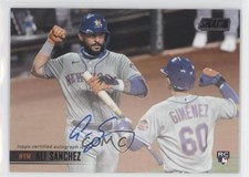 2021 Topps Stadium Club Auto Black Foil 23/25 Ali Sanchez #SCBA-ASA Auto 7an