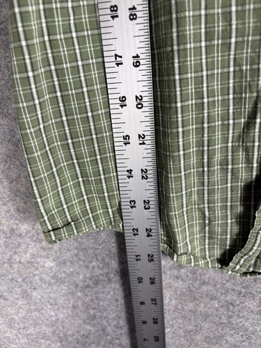 J. Crew Flex Washed Slim Mens Small Button Up Long Sleeve Green Blue Check - Picture 6 of 10