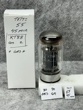 VINTAGE GENALEX KT88 TUBE  TESTS GOOD AND WORKS IN MY AMPS BUT IS GASSY.