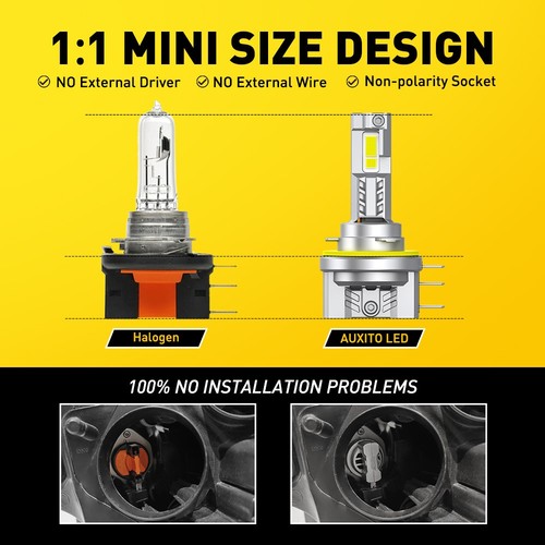 Faro blanco brillante H15 haz alto DRL bombillas LED para Mercedes CLA250 CLA45 AMG - Imagen 5 de 12