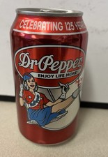 Dr Pepper 125th Anniversary 12 oz Full Can