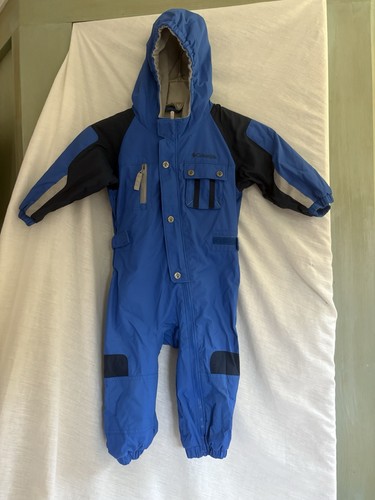 Columbia 2T Toddler Snowsuit Pants Insulated Full Zipper Snap Closure One Piece - Picture 6 of 17