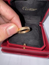 Cartier Love Ring 18k Yellow Gold 4 mm Band S...