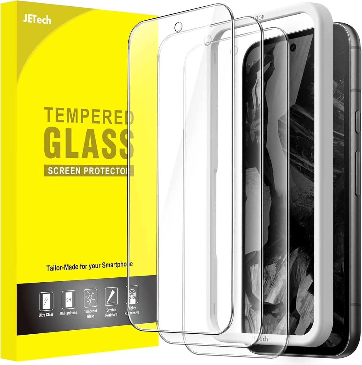 JETech Screen Protector for Google Pixel 8a Tempered - Main Image
