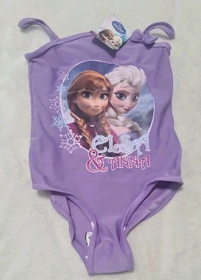Mädchen Disney Frozen Badeanzug Anna Elsa Badeanzug Größe 3-4 Jahre