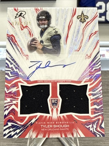 2025 Resurgence Tyler Shough /125 Amped Up Signatures Patch  RPA