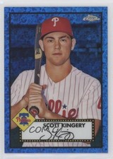 2021 Chrome Platinum Anniversary Blue Mini-Diamond Refractor Scott Kingery 3g6