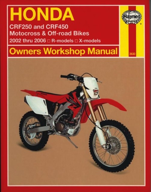 Honda CRF250 & CRF450 (02 - 06) by Haynes Publishing PAPERBACK 9781563926303
