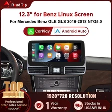 12.3” Wireless CarPlay Multimedia Touch Screen GPS For Benz GLE GLS W166 NTG5.0