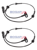 2X Bogap ABS-SENSOR Raddrehzal Vorne Passend FüR Nissan Interstar NV400 Opel MOV
