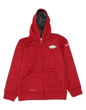 Nike Jungen Arkansas Razorbacks Reißverschluss Hoodie Pullover 12-13 Jahre Large rot CI38