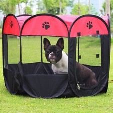 600D Oxford Puppy Park Foldable Park Enclosure Tent Dog Cat Pets US