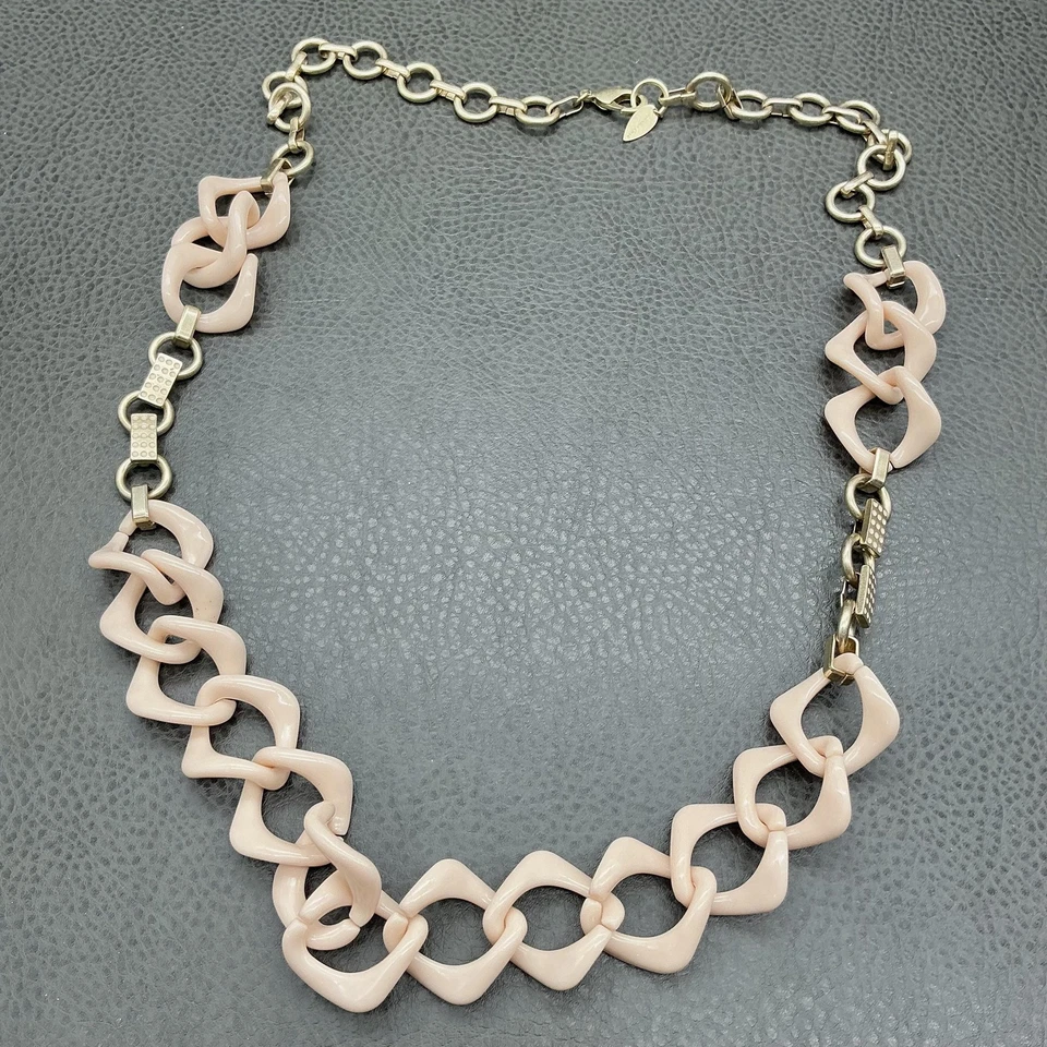 Coldwater Creek 项链耳环套装金色链几何链 24 英寸 — 第 3/4 张图片