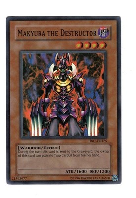 Yugioh- 1X Makyura the Destructor - Super - Unlimited - DB1-EN169 - MP
