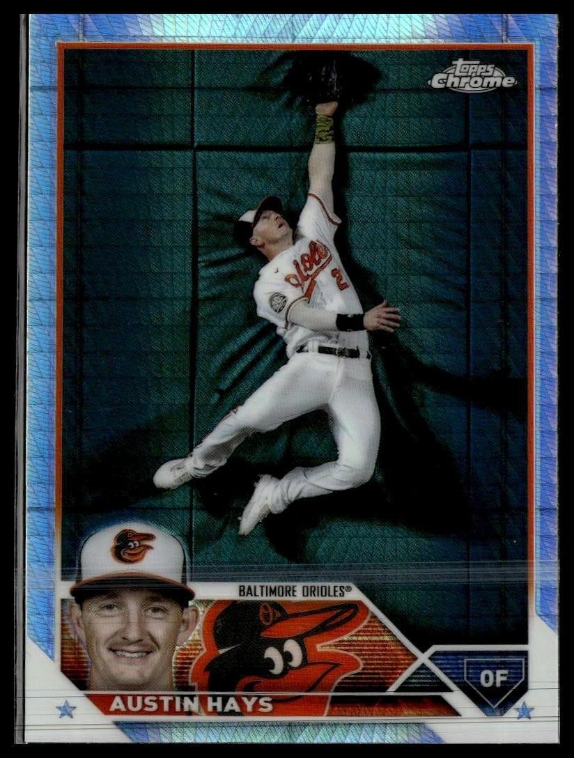 2023 Topps Chrome #120 Austin Hays Prism Refractors