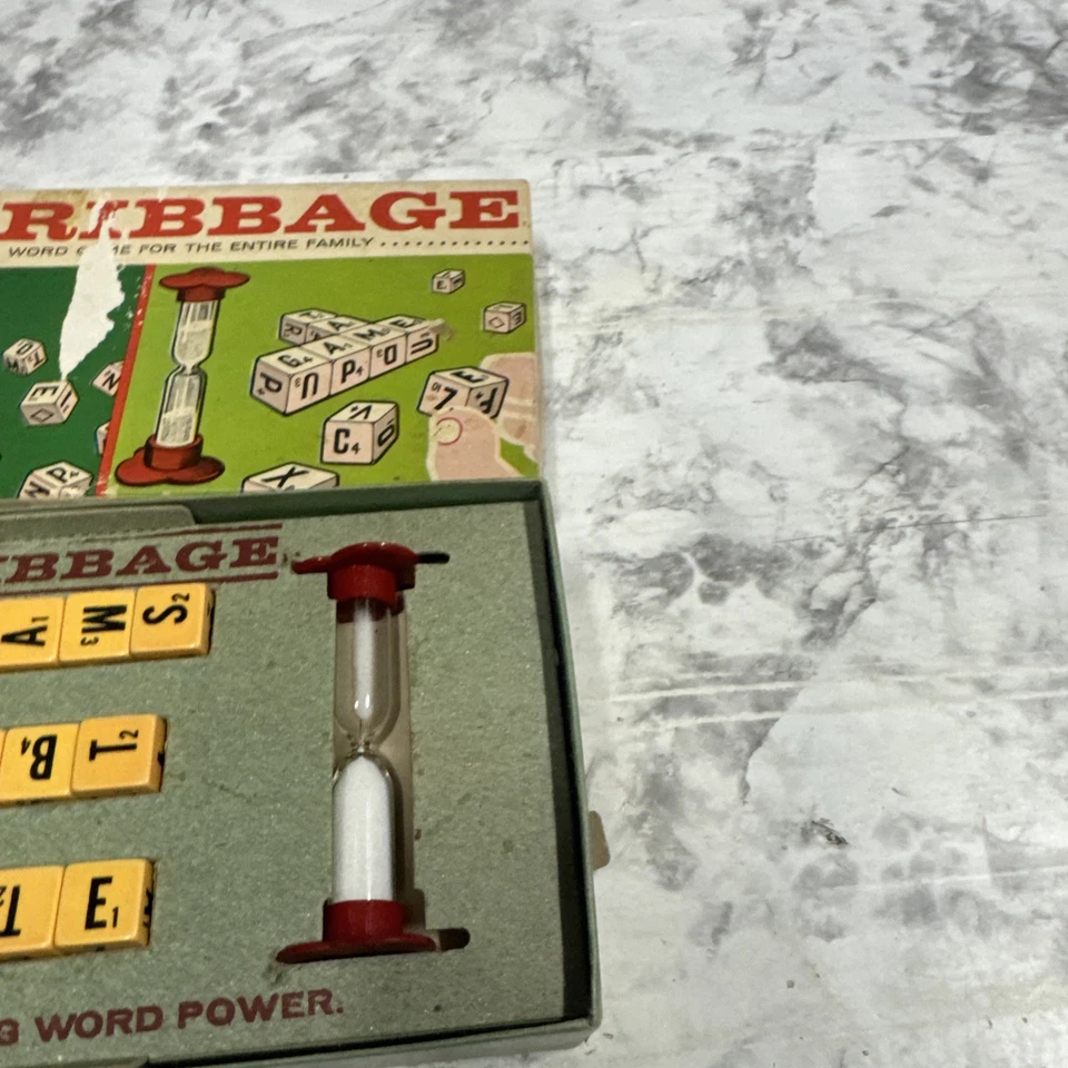 Vintage 1963 Lowe Scribbage Word Game For The Whole Family Complete - Image 4 of 4