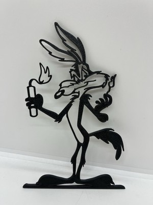 wanddeko wall art wandkunst haus willy the coyote worner PLA