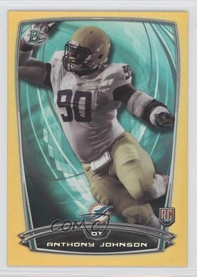 2014 Bowman Rookies Gold Foil 49/399 Anthony Johnson #39 1b8