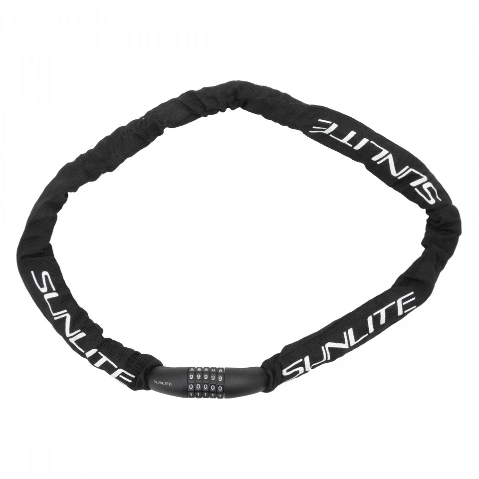 Sunlite 8mm Combo Chain Lock for E-Bikes - Durable Steel, Marring-Resistant - Image 3 of 3