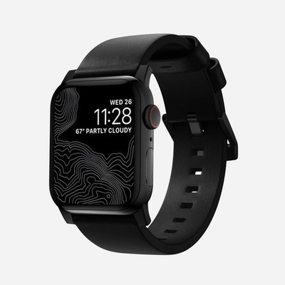 NOMAD Modern Leather Band 40mm/41mm/ Apple Watch - Black  SHIPS TODAY 
