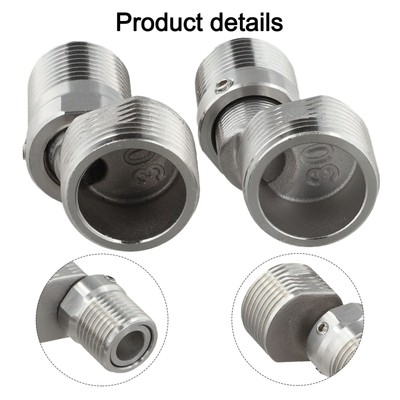 2er Pack Duscharmatur Adapter mit 360 Grad drehbaren und verstellbaren Funktione