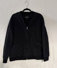 Scrub Jacket Workwear Black Womens Medical Uniform