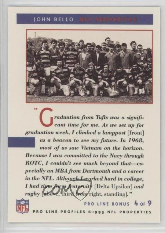 1993 Pro Line Profiles Bonus John Bello #4 - Image 2 of 2