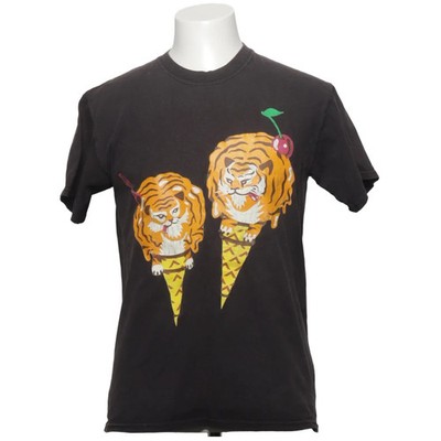 Ice Cream, T-shirt, Größe: M, Grau/Mehrfarbig, Baumwolle, Print, Herren #JU0