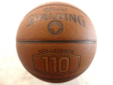 Vtg. 1980s Spalding Official 110 Collegiate Synthetic Leather Basketball 29.5"