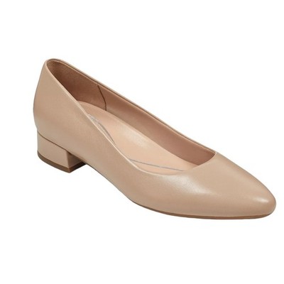 caldise leather low heel dress shoes Easy Spirit Women's Eflex Pumps Beige Size 8 W Patent leather