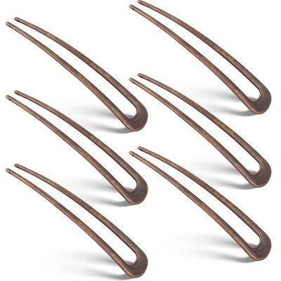 WILLBOND 6 Pcs French Hair Pins for Women French Twist Hairpins 4 Inch Metal Hai