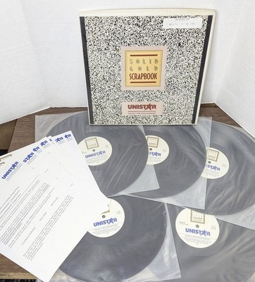 Lot of 5 Unistar Solid Gold Scrapbook Radio Station DJ Records 1989 Garage Rock