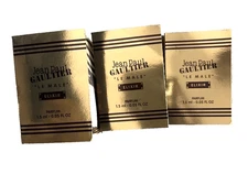 3 x Jean Paul Gaultier Le Male Elixir Parfum Spray Sample 1.5ml each