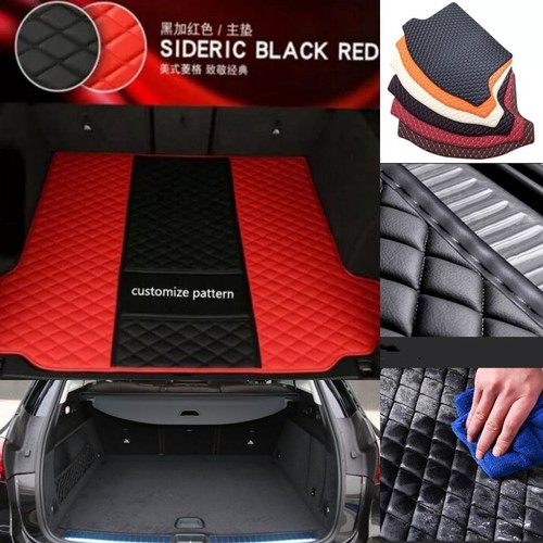 Fit For Cadillac Rear Carpets Custom Pu Leather Auto Waterproof Car Trunk Mats - Imagen 31 de 32