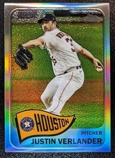 2021 Topps Chrome Baseball 1965 Redux Silver Refractor #TC65-25 Justin Verlander