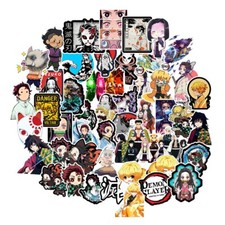 100 Demon Slayer Jump Comics Anime Phone Laptop Wall Decal skateboard Sticker