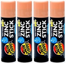Sun Zapper Zinc Oxide Sunscreen Stick SPF 50  4 Pack 0.42 oz stick - Skin Tone