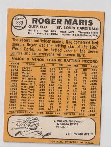 1968 Topps Baseball Cards Scegli una carta a scelta 295-660 EX X-MT 1/25 Set Break - Foto 65 di 490