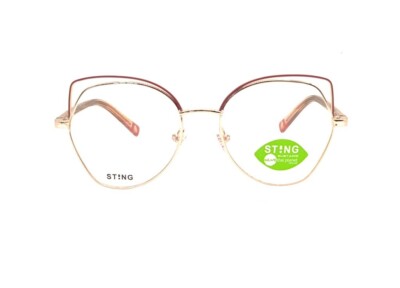 STING VSJ420 (0E59) Brillengestell Mädchen, eckig Metall gold