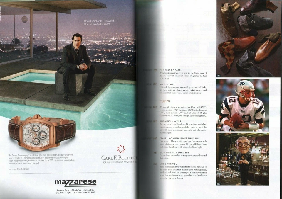 2007 October Cigar Aficionado - 10 Best Luxury Watches - Tycoon Richard Branson Foto 4 de 4
