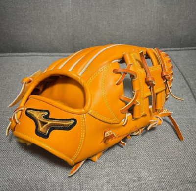 Mizuno pro 11.5 Glove infield right Orange HAGA Japan