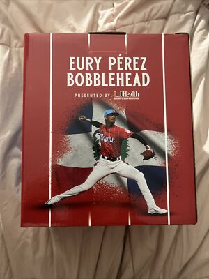 Eury Perez Bobblehead (6/2/24 SGA) Miami Marlins, MLB