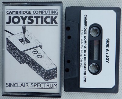 Vintage Cambridge Research Computing Cassette for Joystick 48K ZX Spectrum 1980s