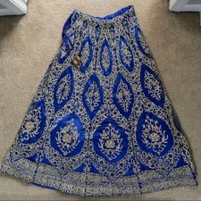 New beautiful heavy reception lengha choli- royal blue