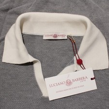 Luciano Barbera NWT Short Sleeve Polo Shirt Size 52 US L in Gray 100 Cotton