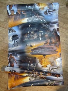 Star Wars vinyl wallpaper from circa 1981 two near ...