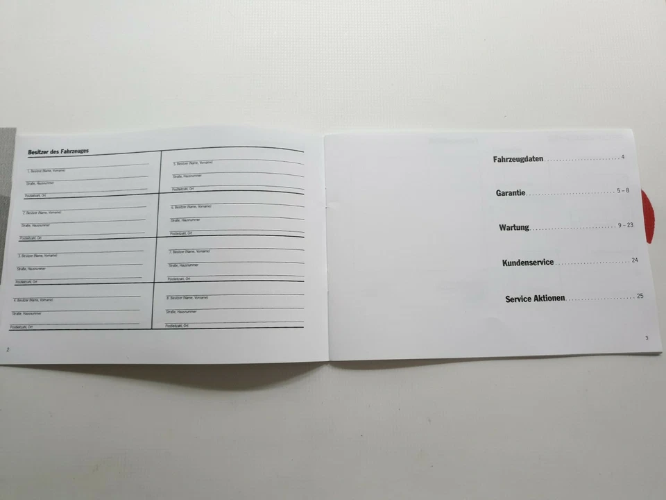 Chequera original garantía y mantenimiento Porsche 996 Carrera C2 C4 Boxster 986 Foto 3 de 4