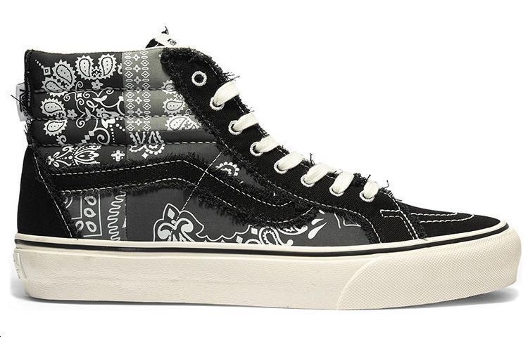 ★vans★Hi-STANDARD 27cm Vans Kids Hi Top Old Skool Shoes Black/white Size 2.5 SK-8