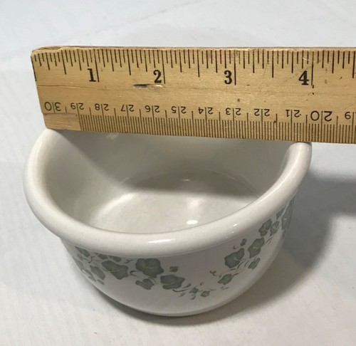 Corelle Corning Ware Callaway Ivy Pattern Small Ceramic Ramekin Bowl 4" x 2.25" - Picture 3 of 6